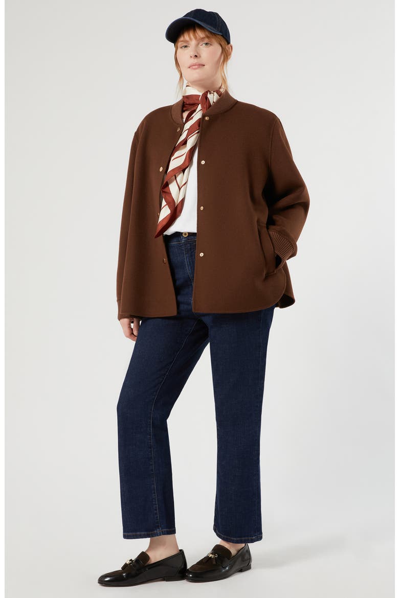 Fertile Wool Blend Short Coat, Alternate, color, BISCUIT