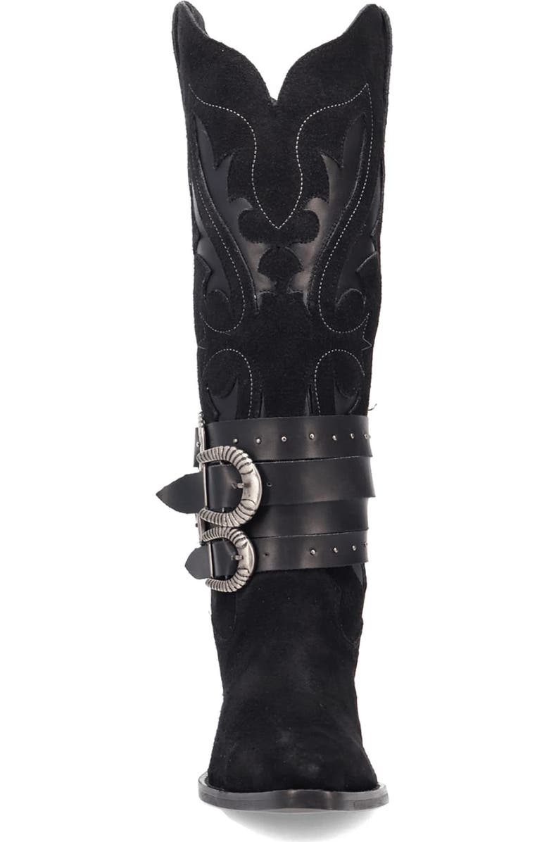 Dingo Buck Wild Knee High Western Boot, Alternate, color, Black