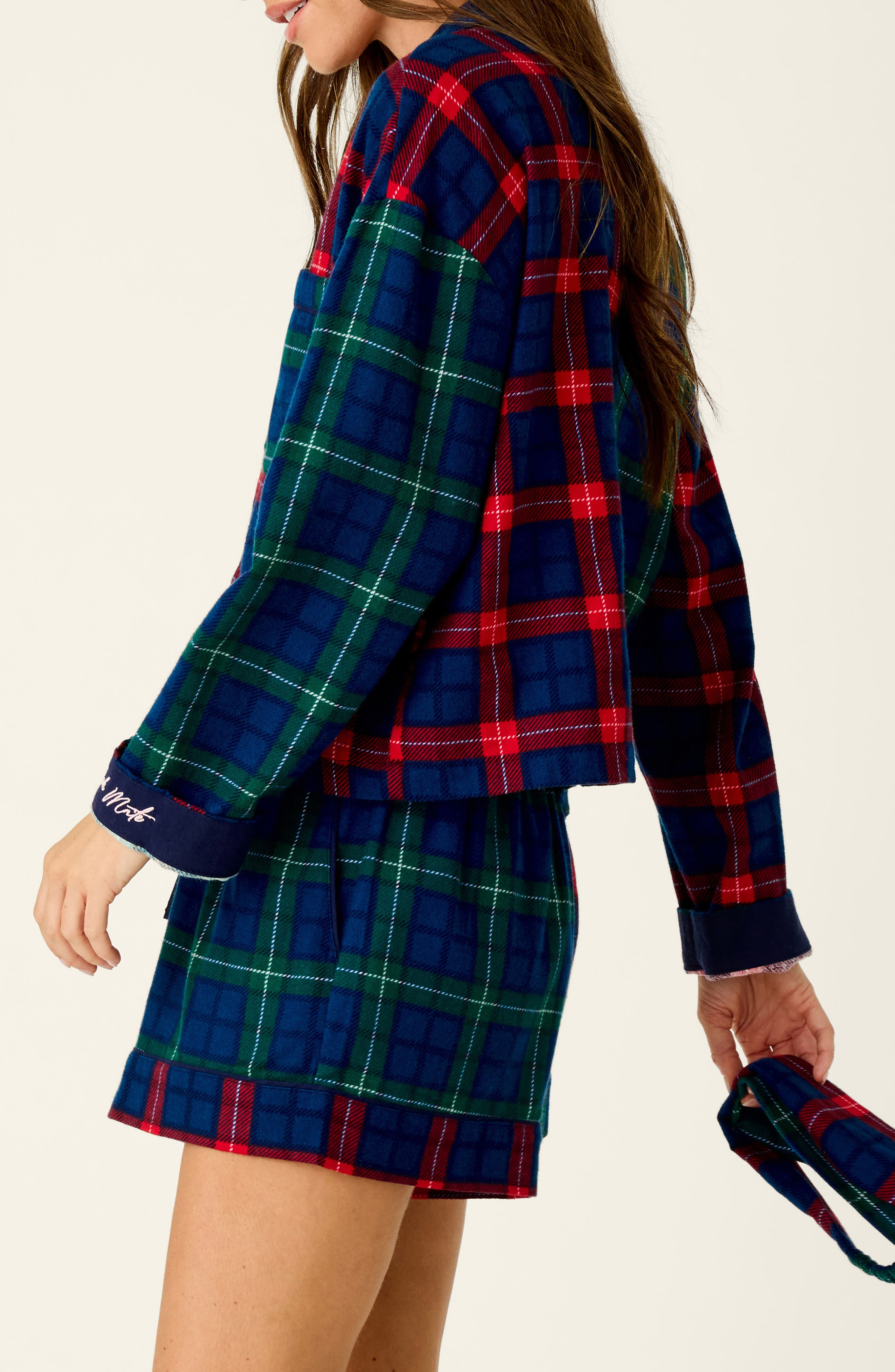 PJ Salvage Check Mate Pajama Set (Women) | Nordstrom