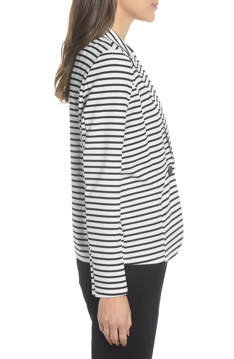 VERO MODA Stripe Stretch Jersey Blazer, Alternate, color, 