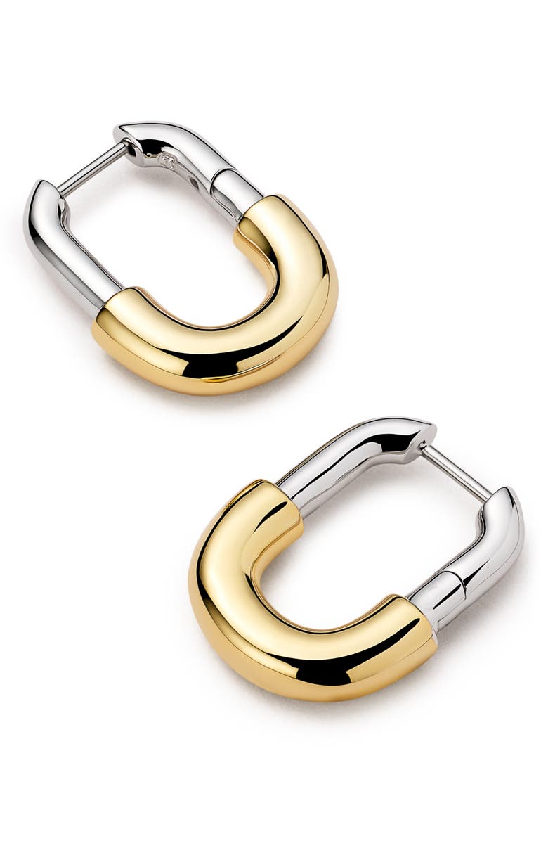 Ana Luisa Brynley Two Tone Hoop Earrings, Alternate, color, Gold / Silver