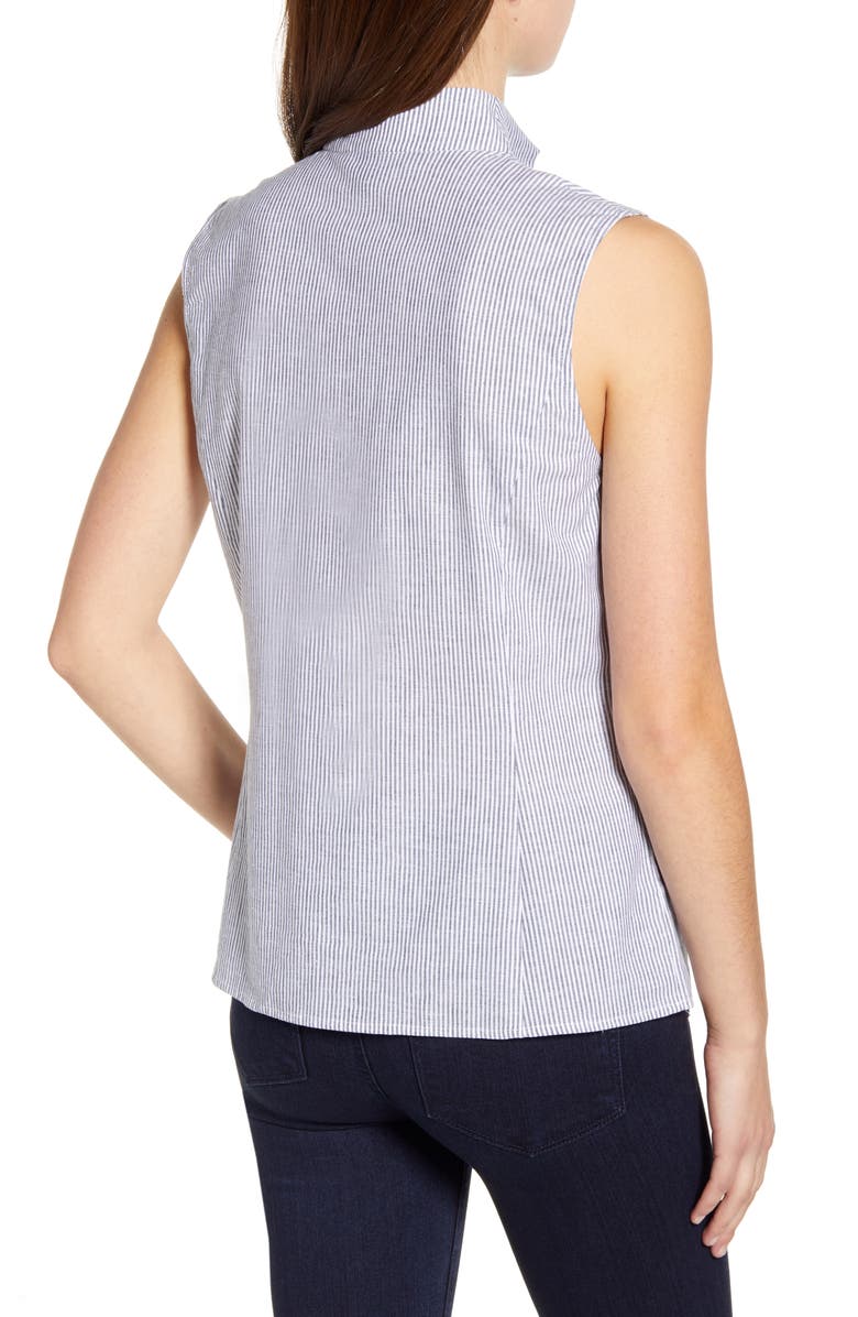 Ming Wang Stripe Woven Tank, Alternate, color, 