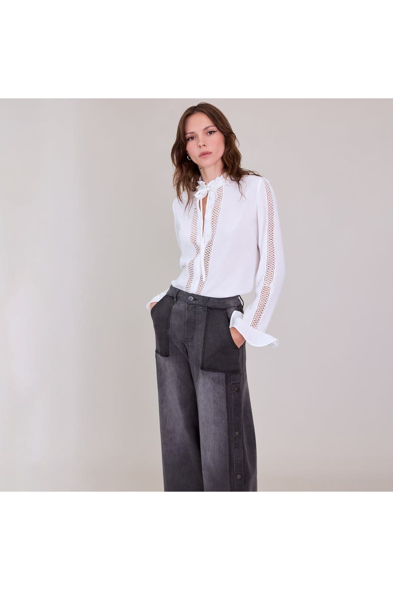 Rozela Shirt, Alternate, color, White