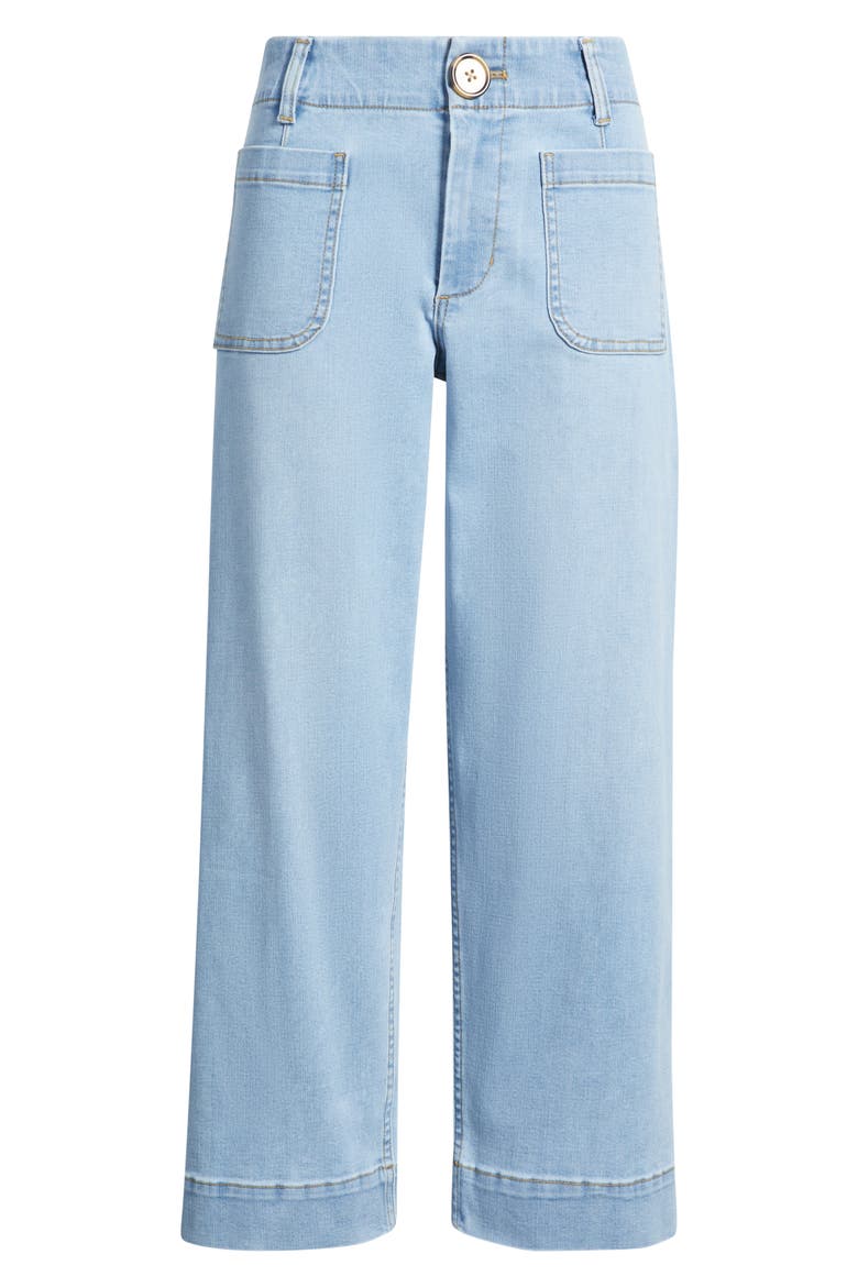 Soho Patch Pocket Straight Leg Jeans, Alternate, color, LIGHT VINTAGE BLUE