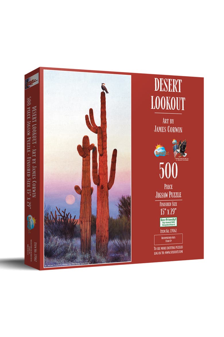 Desert Lookout 500 piece Jigsaw Puzzle for Adults, Main, color, Multicolor