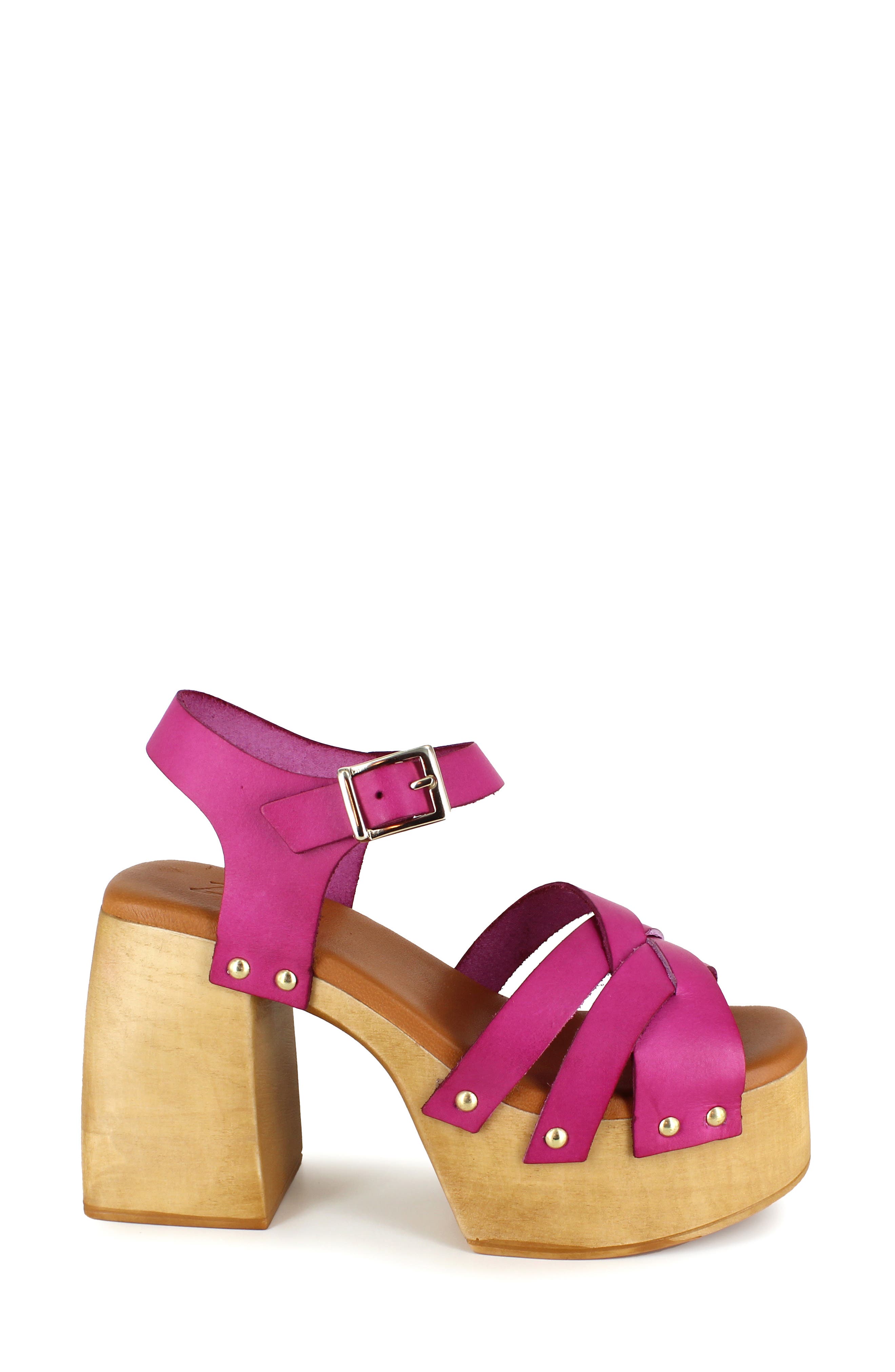 Marcy Platform Sandal, Alternate, color, FUSCHA LTH