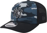 New Era Men's New Era Black New York Yankees Tonal Camo 9SEVENTY Stretch-Snap Hat