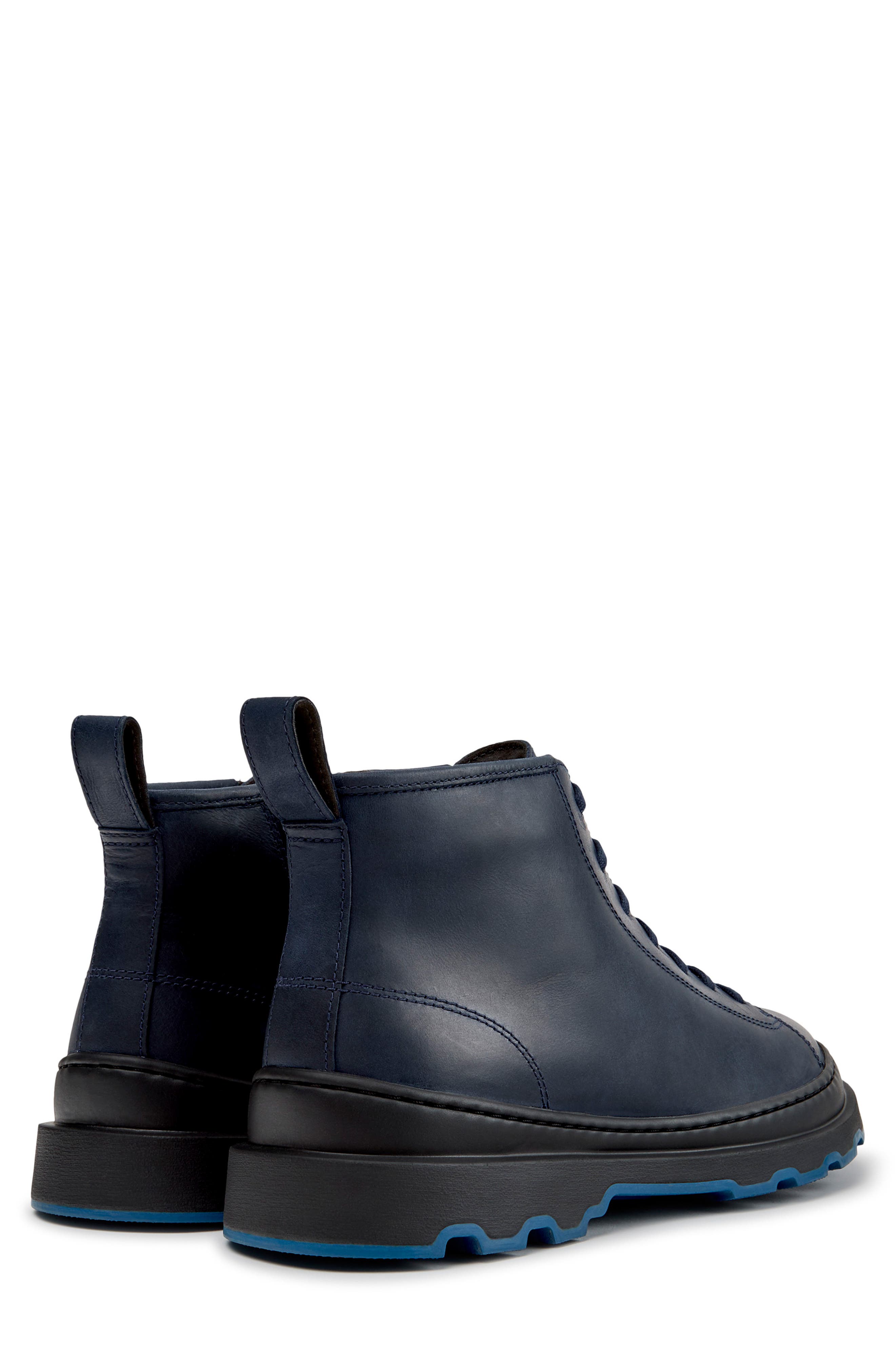 Brutus Leather Ankle Boot, Alternate, color, DARK BLUE