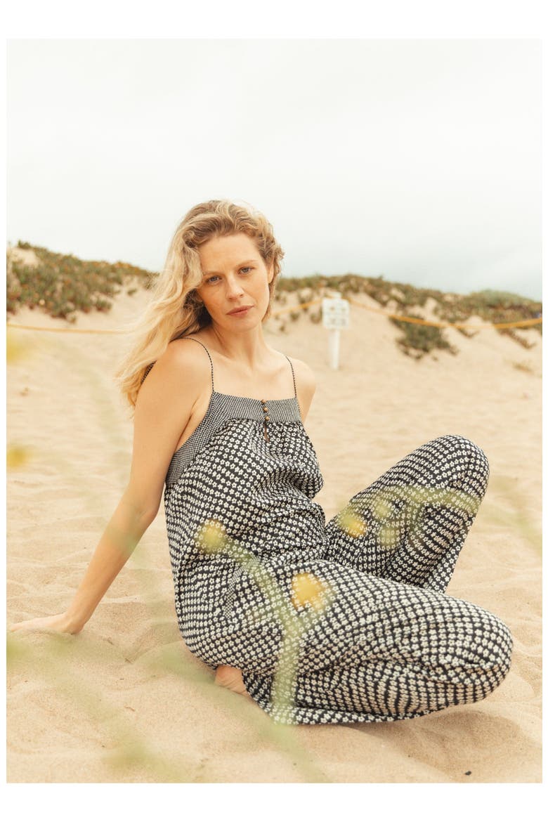 The Portia Jumpsuit, Alternate, color, Black-White