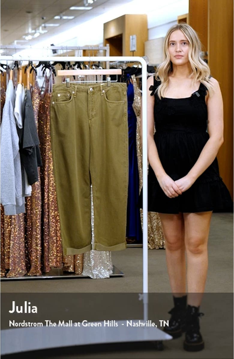 Featherweight Dre Raw Hem Low Rise Baggy Wide Leg Pants, sales video thumbnail