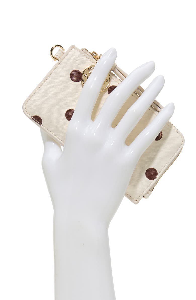 Ted Baker Lulu Polka Dot Faux Leather Wallet, Alternate, color, Ivory Primary - Multi