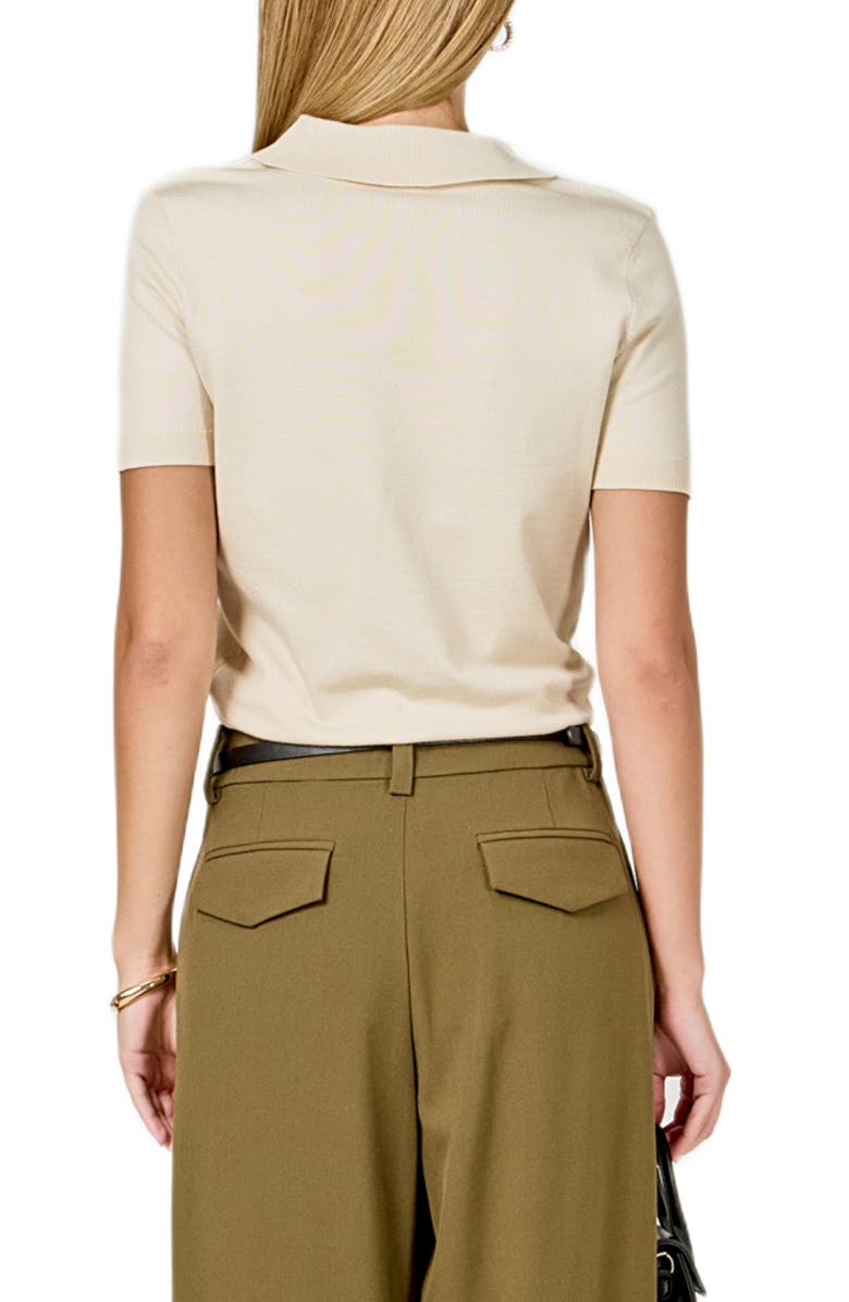 Endless Rose Polo Sweater, Alternate, color, Ivory