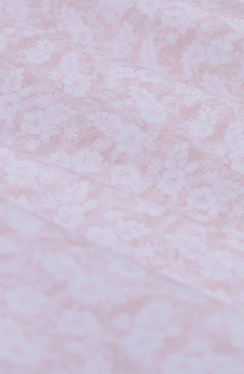 Bugatchi James OoohCotton<sup>®</sup> Floral Print Button-Up Shirt, Alternate, color, Peach