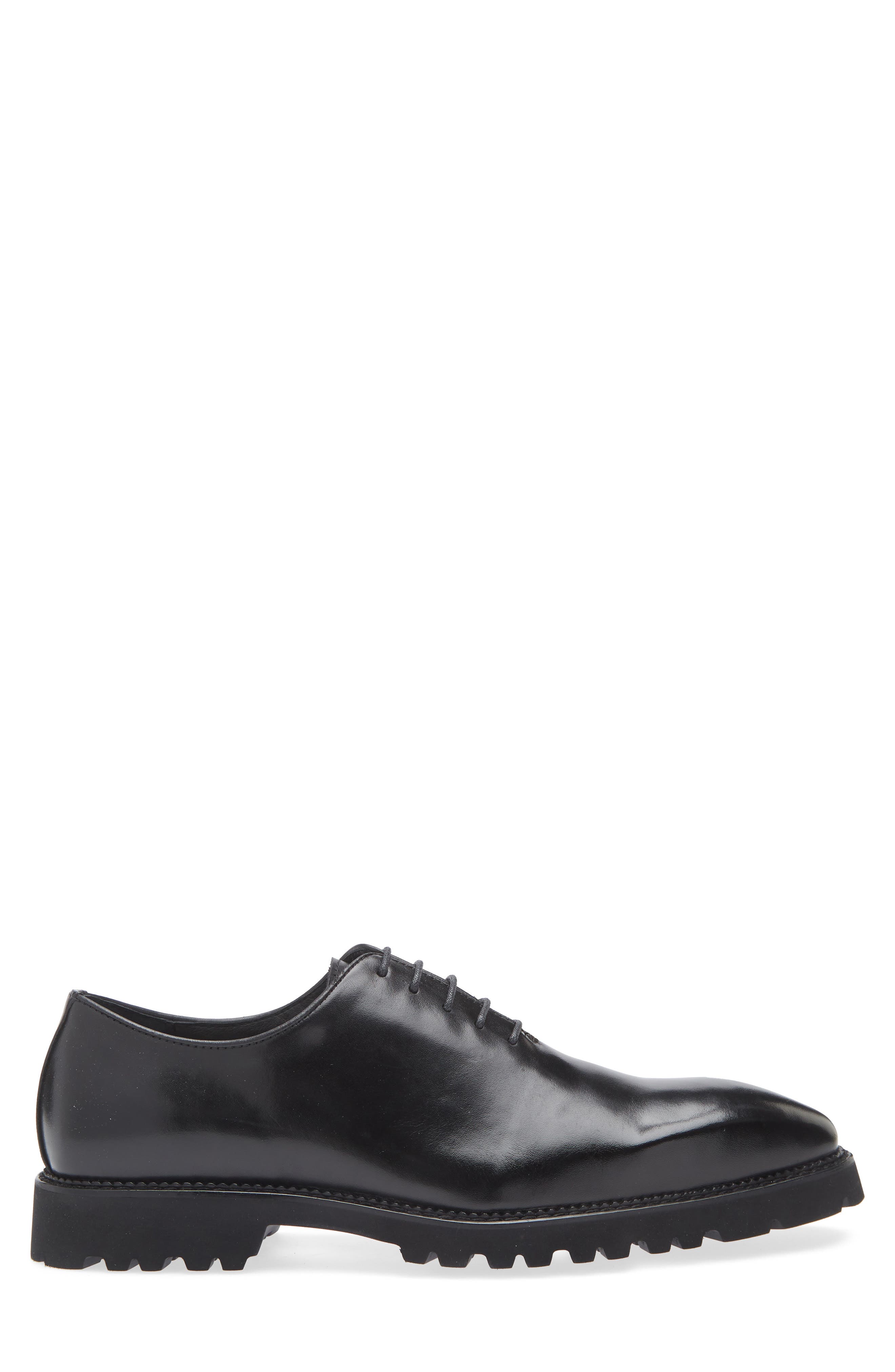 Maison Forte Presidio Wholecut Leather Oxford, Alternate, color, Black