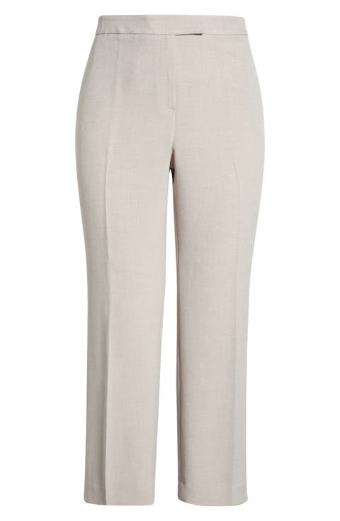 The Claire Pebble Crepe Pants (Plus)