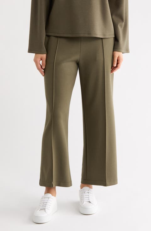 Scuba Crop Wide Leg Pants