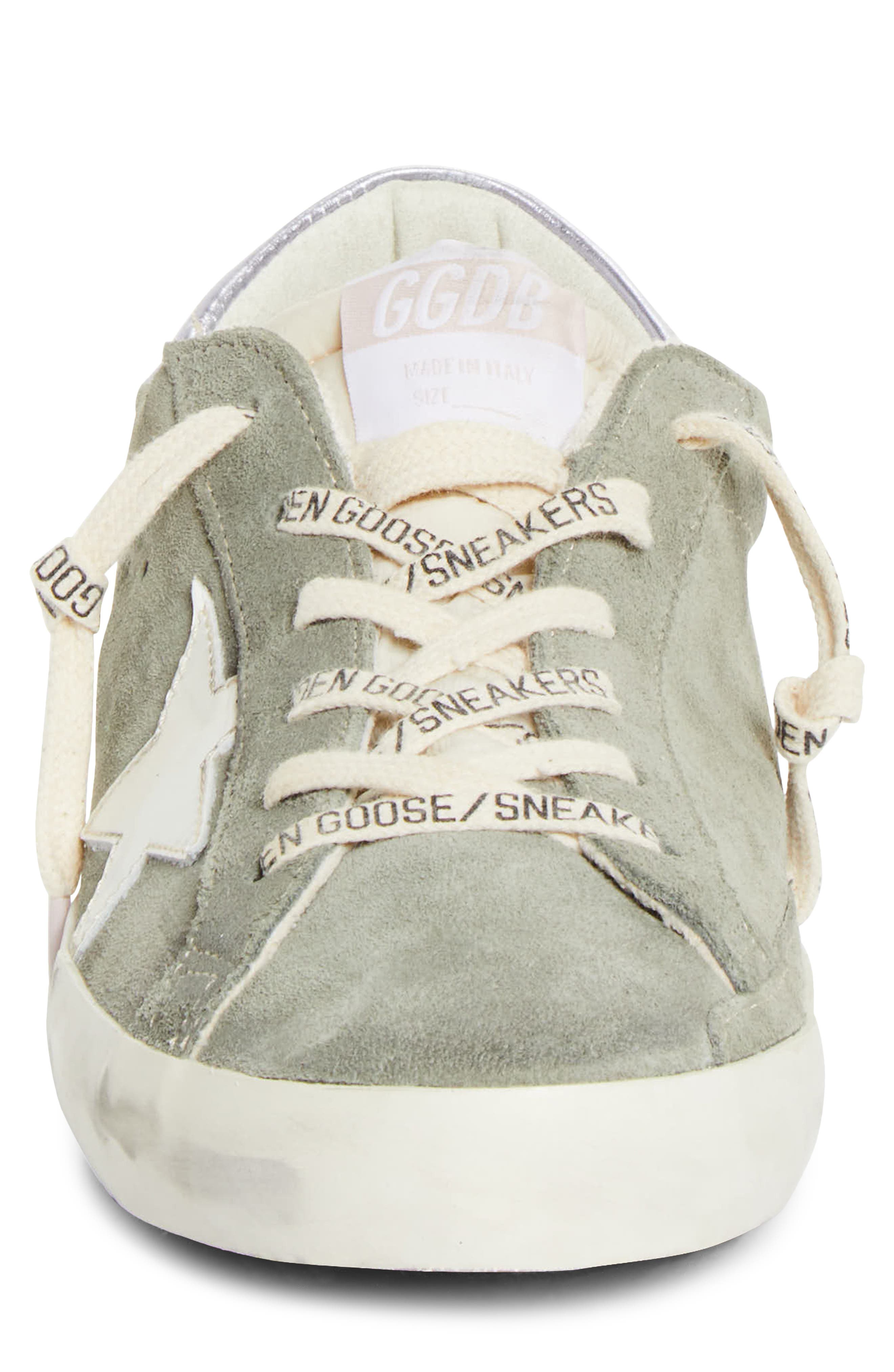 Golden Goose Super-Star Low Top Sneaker, Alternate, color, Green/ Lilla/ White