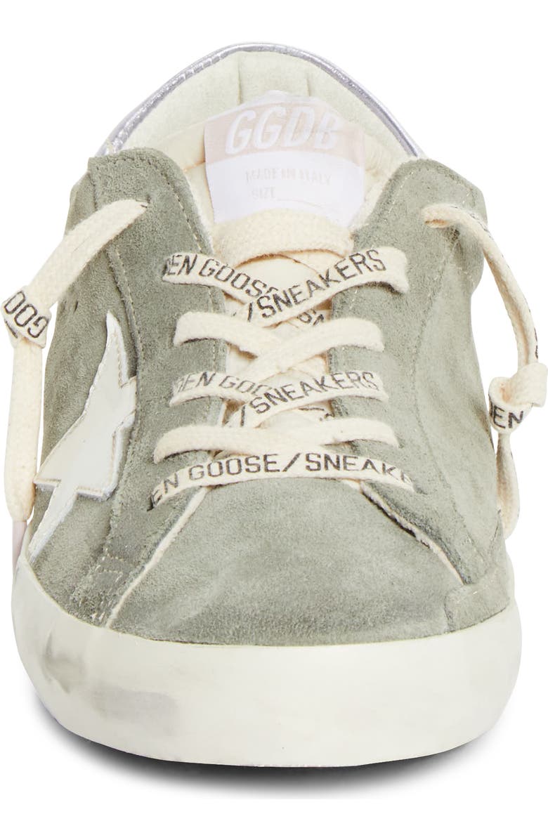 Golden Goose Super-Star Low Top Sneaker, Alternate, color, Green/ Lilla/ White
