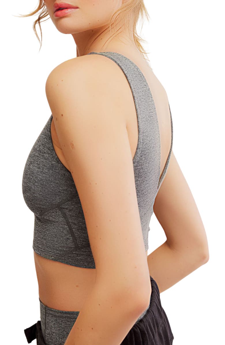 Free People FP Movement Never Better Heather Crop Top, Alternate, color,
