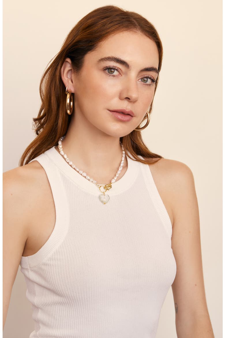 Lisa Freshwater Pearl Necklace, Alternate, color, PINK