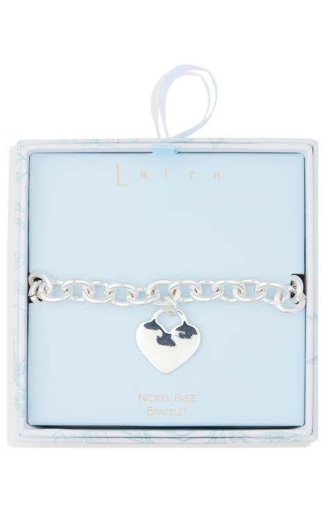 Link & Heart Bracelet