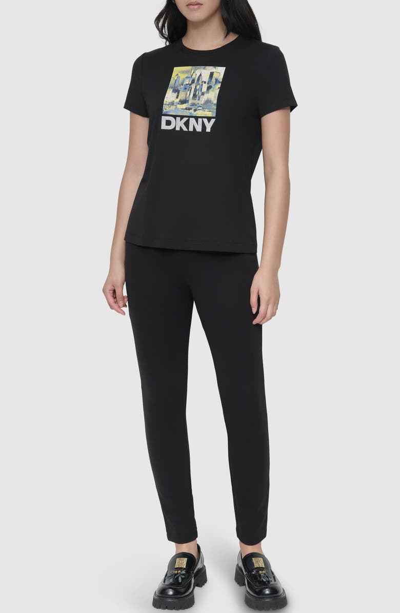 DKNY City Embellished Graphic T-Shirt, Alternate, color, 