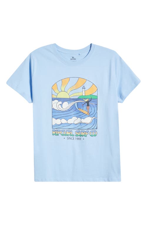 Rip Curl Stringers Standard Graphic T-shirt In Mid Blue