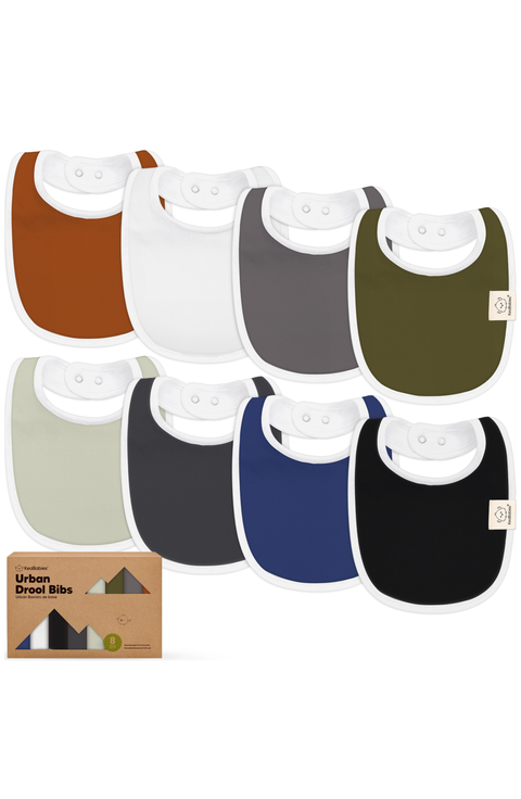 8-Pack Baby Drool Bibs