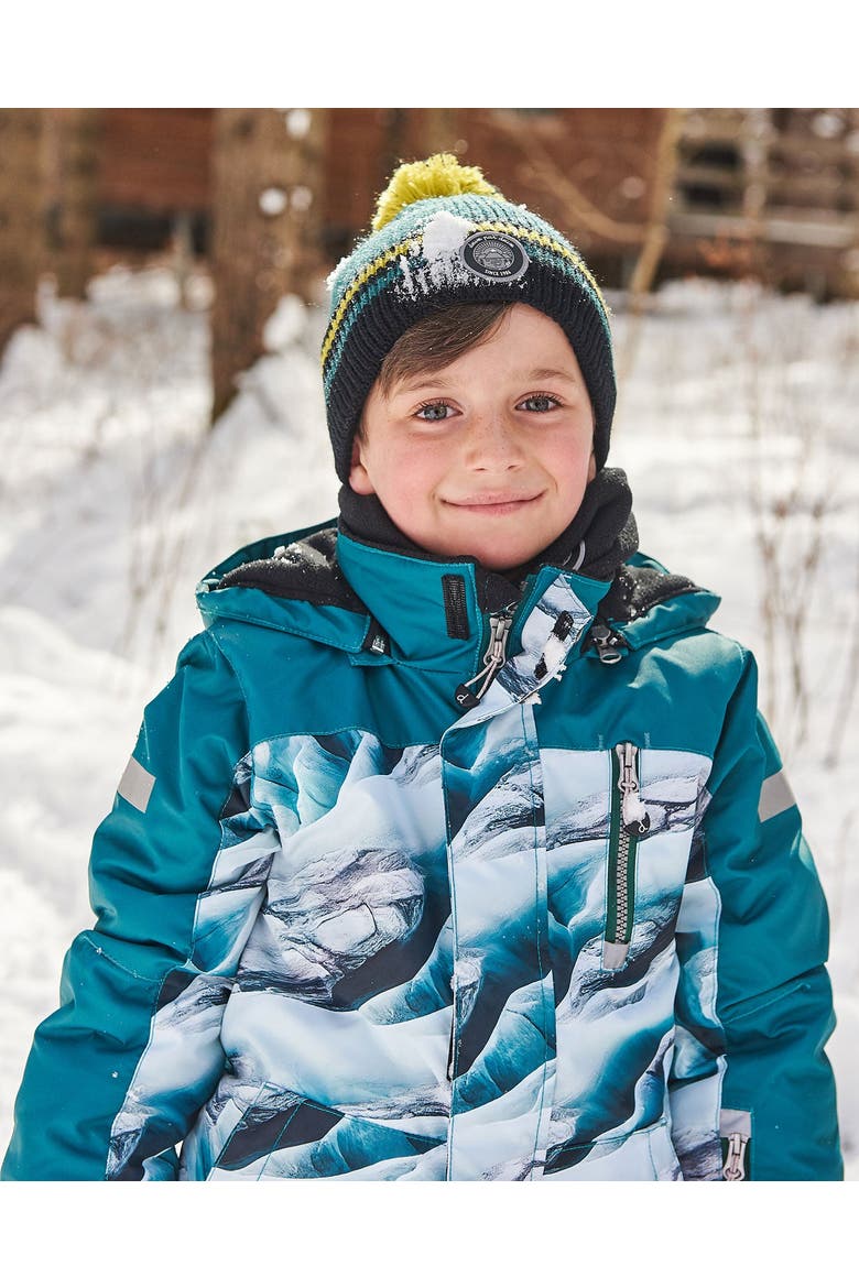 Boy's Knit Hat Forest Green, Alternate, color, Bayberry