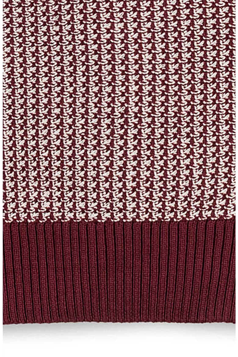 Organic Tweed Stitch Turtleneck Sweater, Alternate, color, Oxblood Tweed