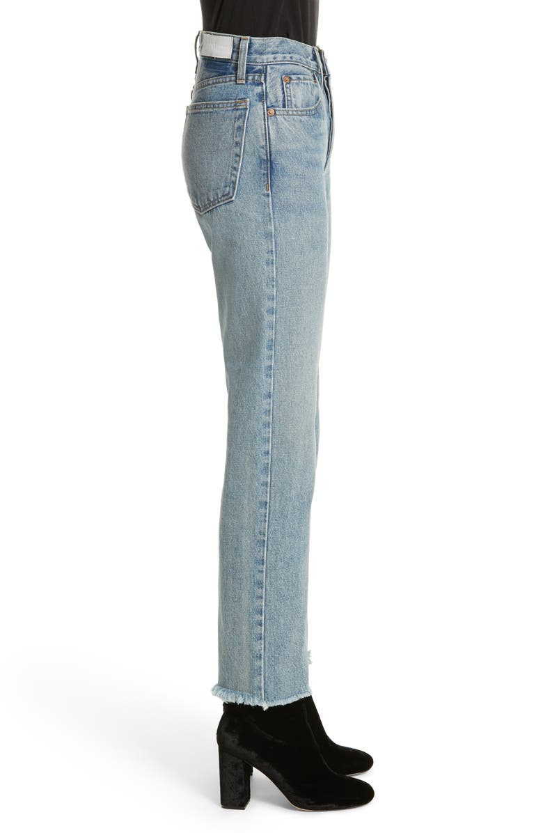 Re/Done High Waist Stove Pipe Jeans, Alternate, color, 