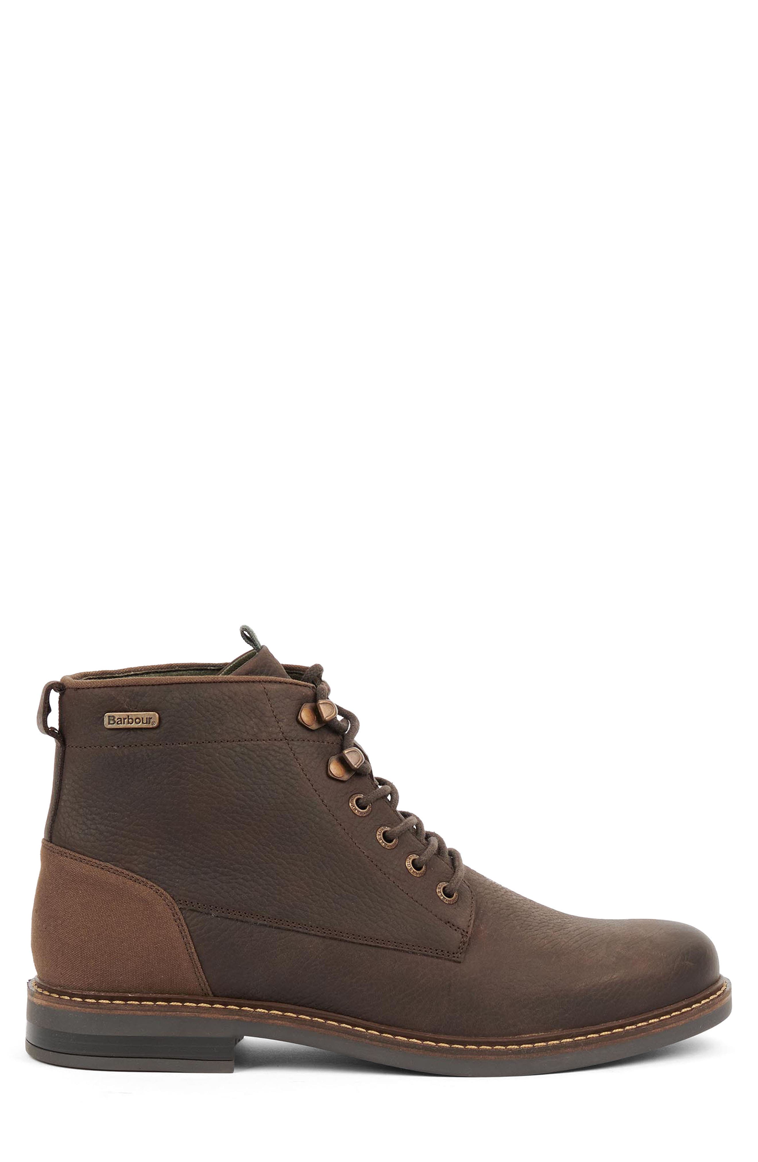Barbour Deckham Plain Toe Boot, Alternate, color, Mocha