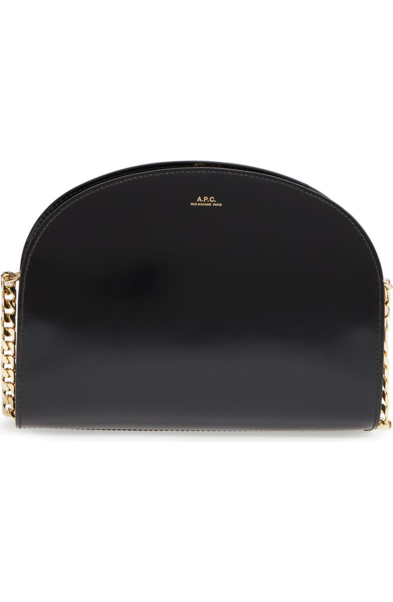 A.P.C. Sac Luna Leather Shoulder Bag, Main, color,