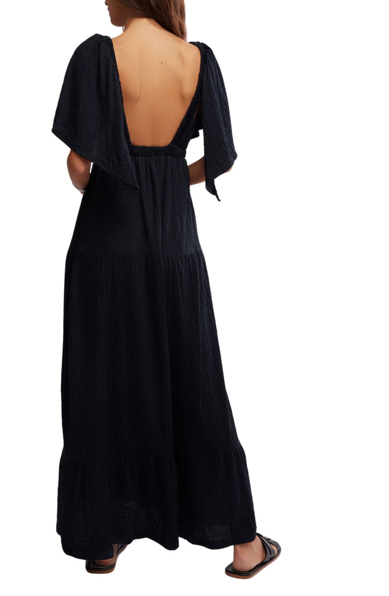 Free People free-est La La Tiered Flutter Sleeve Maxi Dress, Alternate, color,