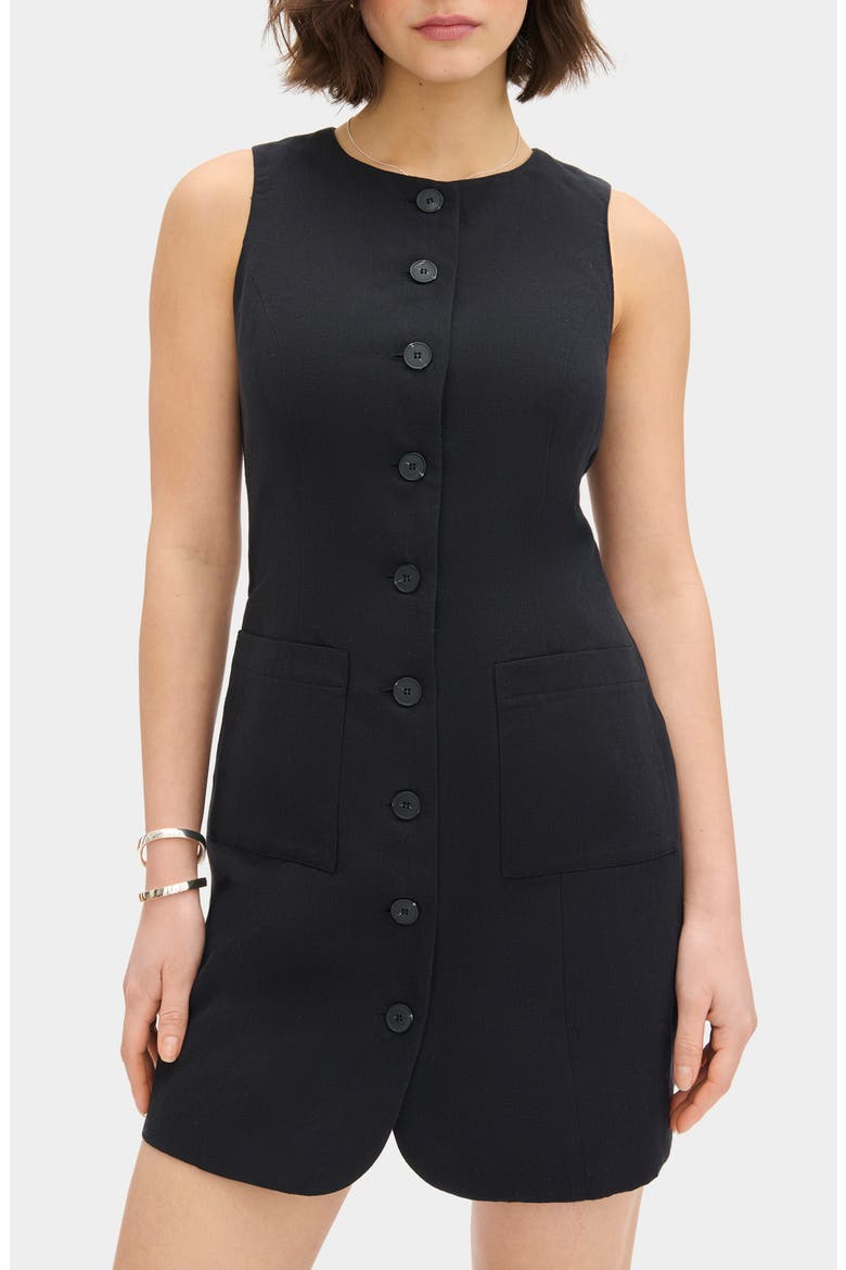 Leah Sleeveless Sheath, Alternate, color, BLACK