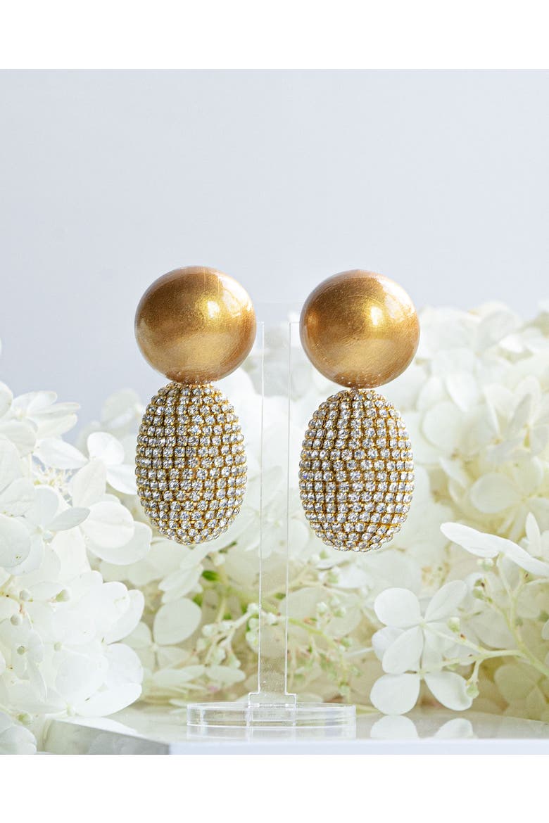 Selena Clip-On Earrings, Alternate, color, Lunar Glow
