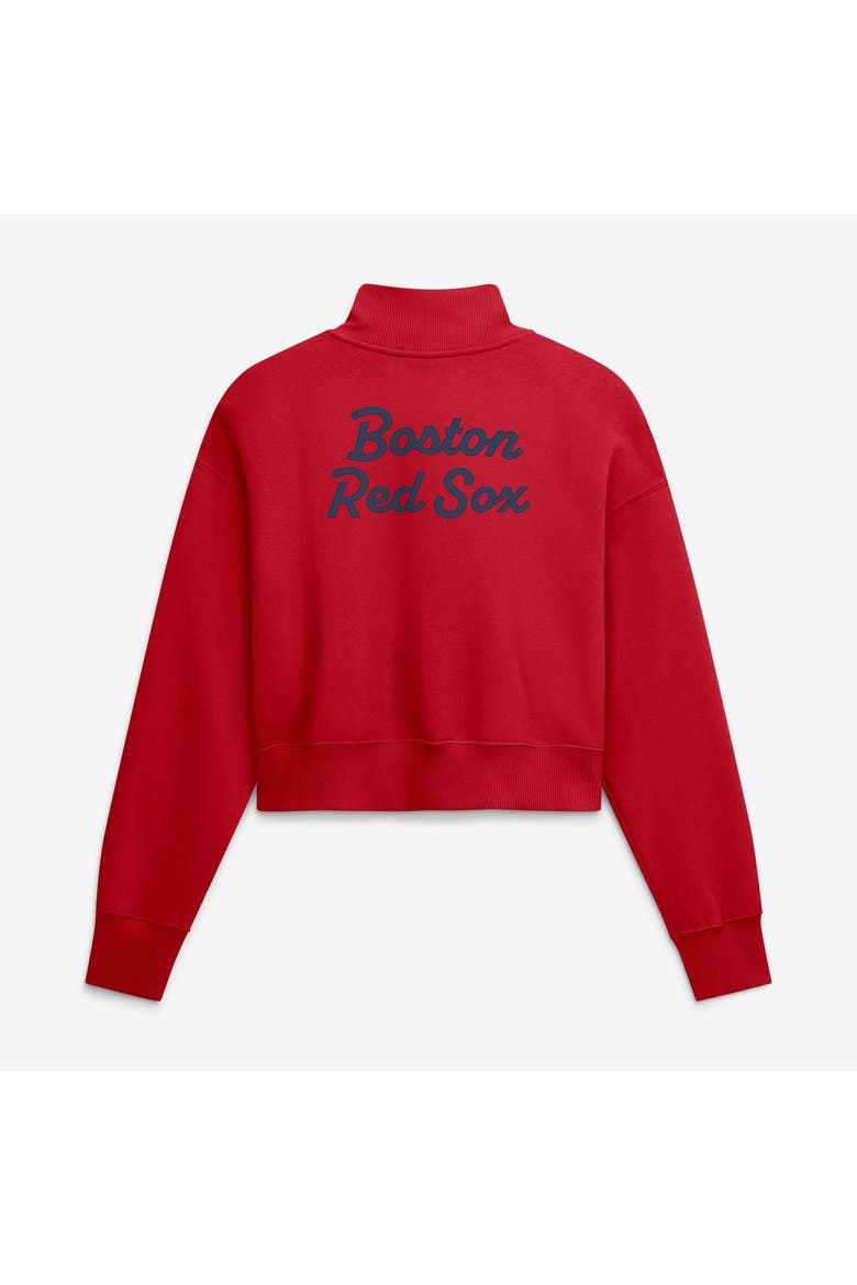 Women's Nike Red Boston Red Sox Primetime Phoenix Fleece Half-Zip Sweatshirt, Alternate, color, Red