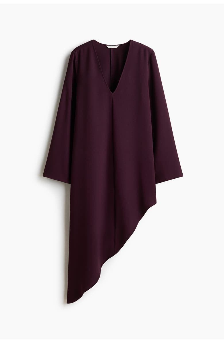 H&M Asymmetric dress, Alternate, color, Plum Purple