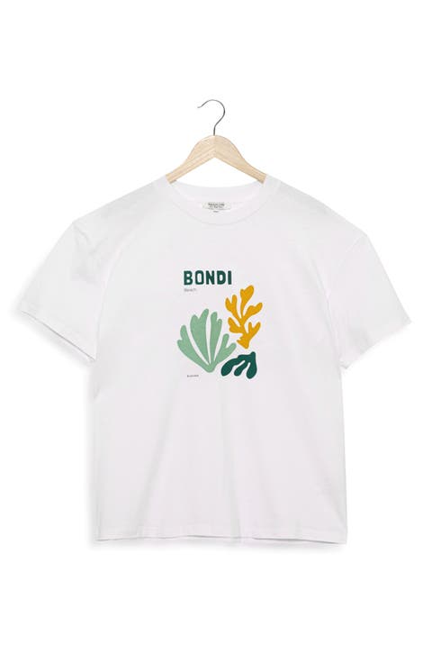 Printed Swim Cover Up Tshirt Oversize