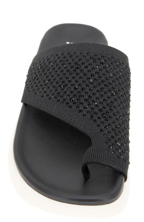 Reaction Kenneth Cole Teffi Knit Platform Sandal In Black Knit