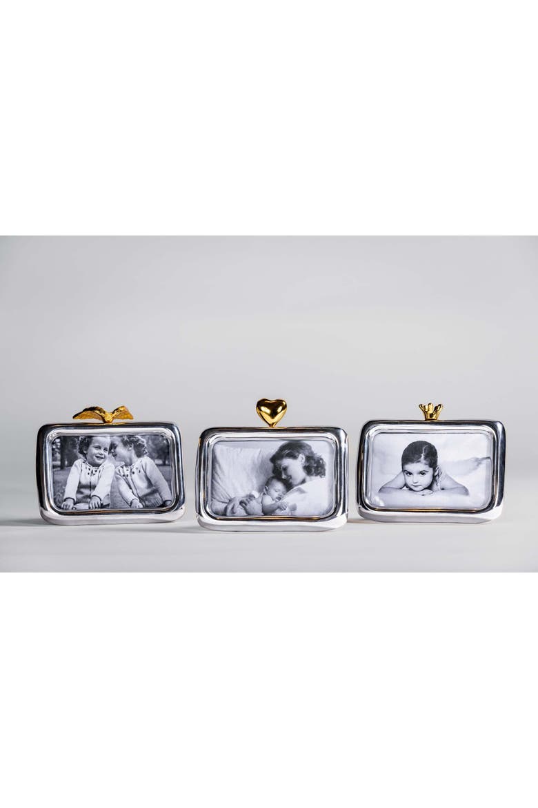 Angelwing Frame, Alternate, color, Silver & Gold