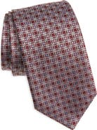Canali Medallion Print Silk Tie
