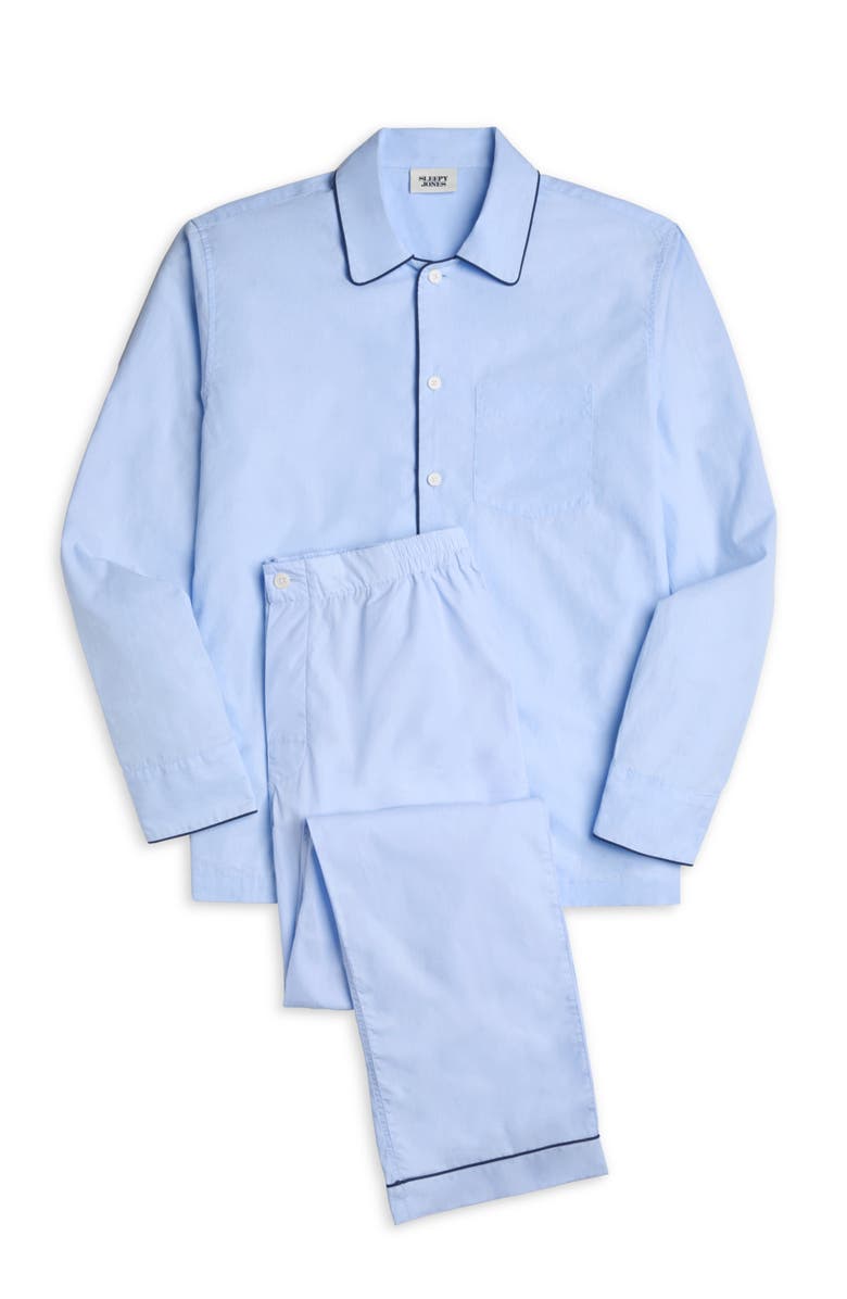 Sleepy Jones Henry Pajama Set, Alternate, color, End On End Blue