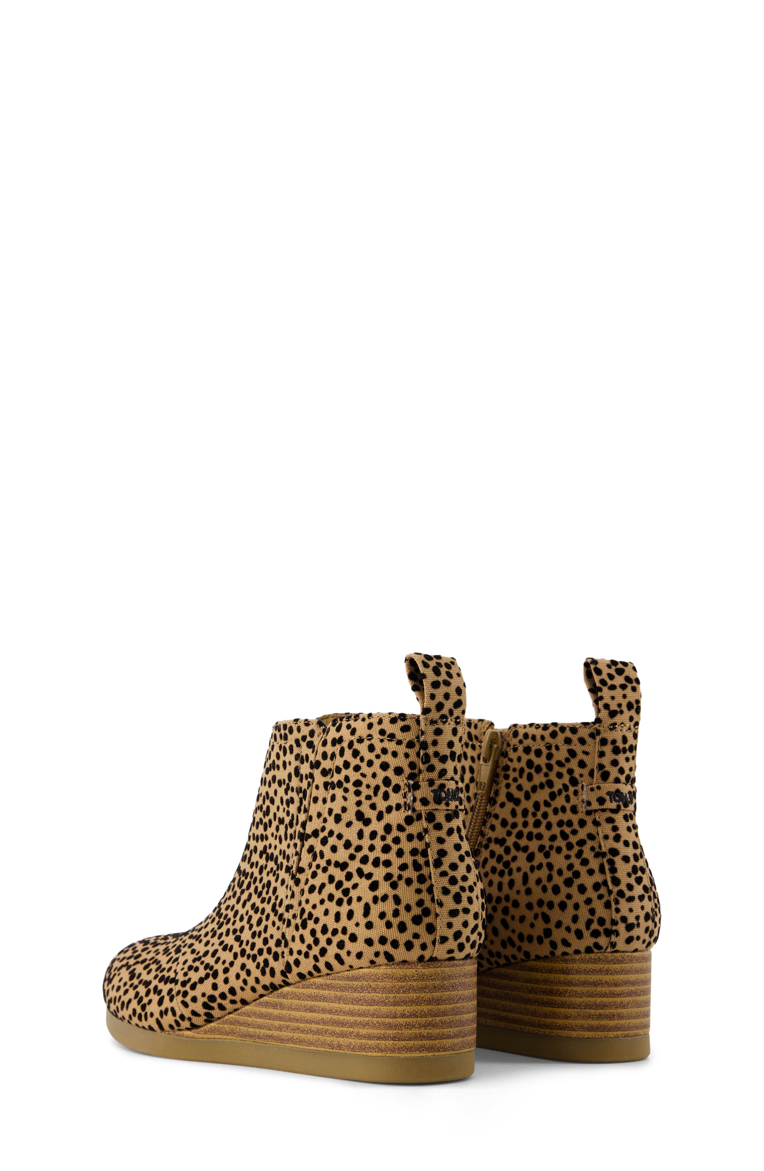 Kids' Clare Zip Wedge Bootie, Alternate, color, BROWN