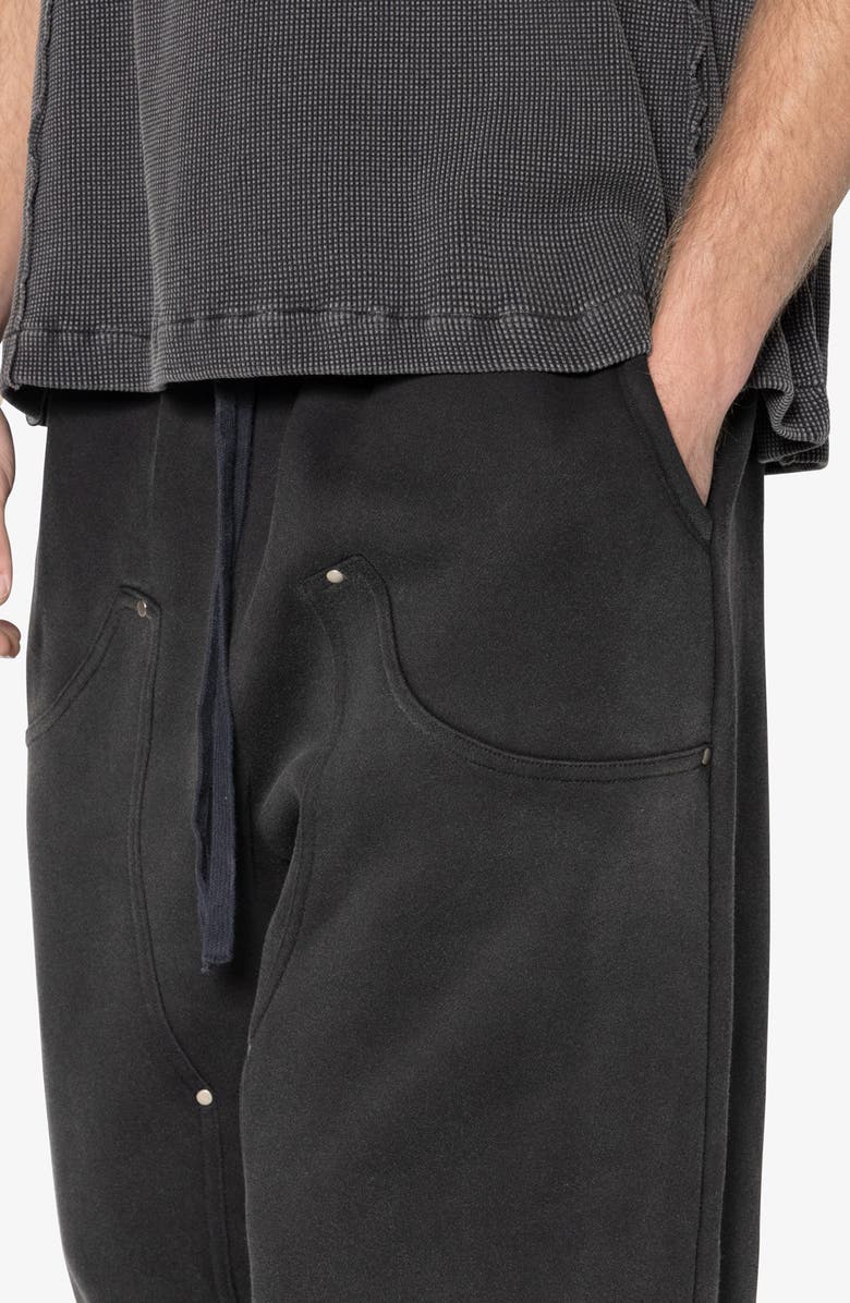 mnml West Double Knee Sweatpants, Alternate, color, Washed Black