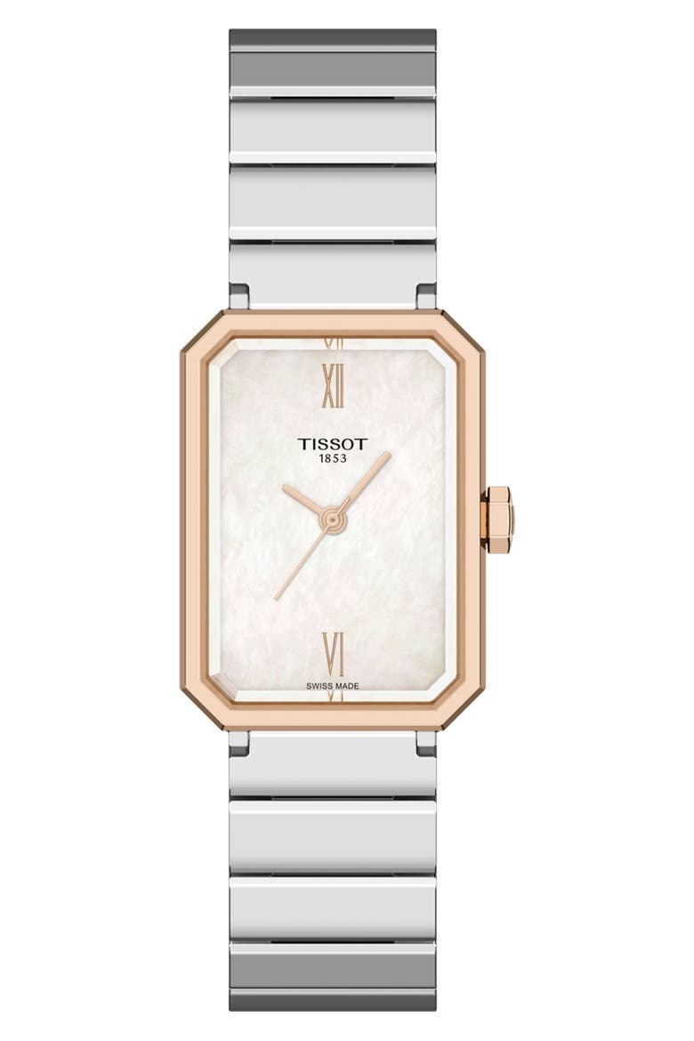 SRV Bracelet Watch, Main, color, WHITE MOTHER OF PEARL