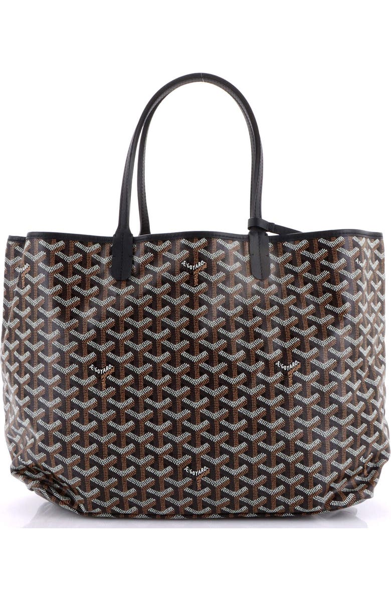 Pre-Owned Goyard Saint Louis Tote Coated Canvas PM, Alternate, color, Black
