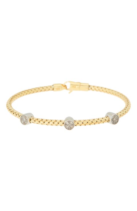 Diamond Bangle Bracelet - 0.2ct.