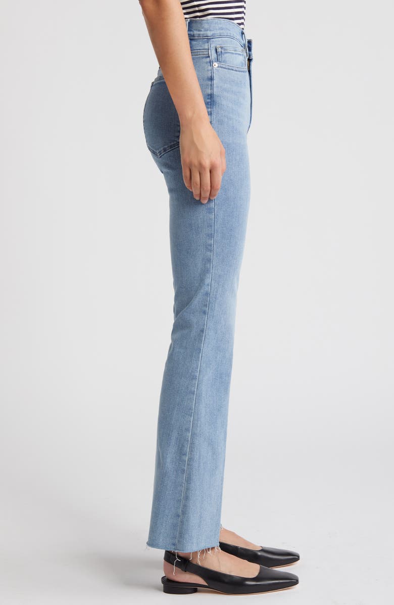 FRAME Le Easy Flare Raw Hem Jeans, Alternate, color, Babitz