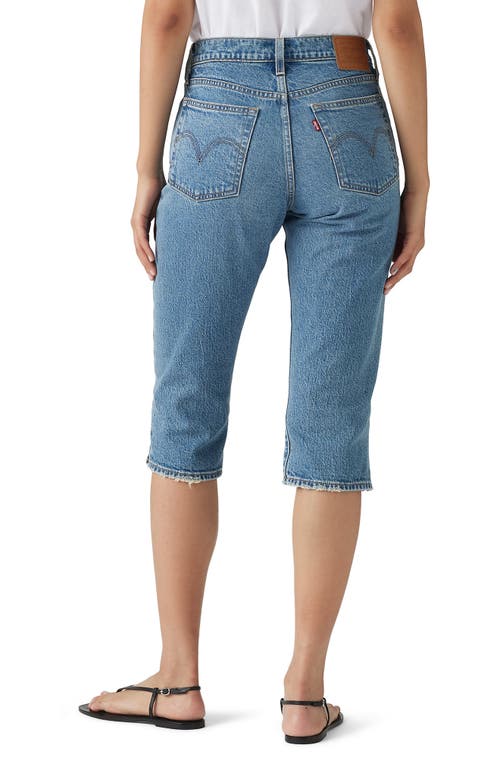 Levi's Wedgie High Waist Capri Jeans In Blue